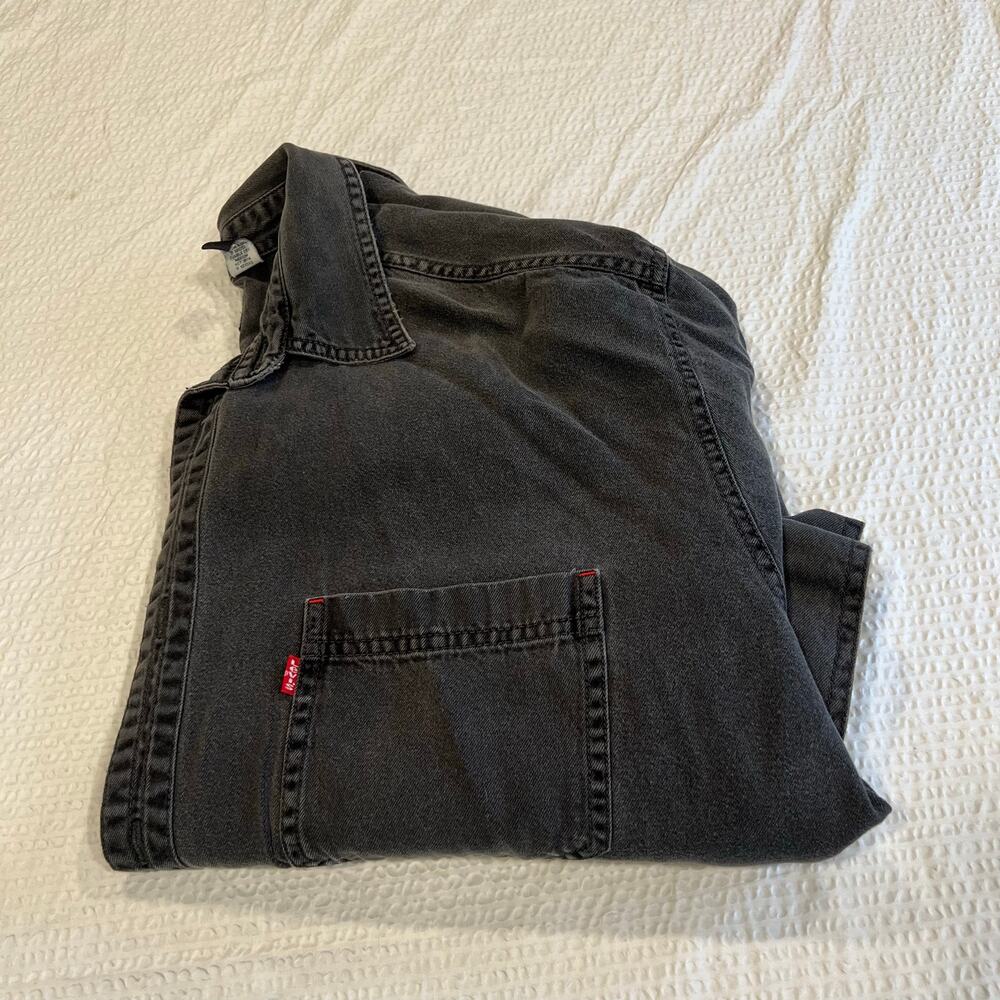 Levi's black denim shirt red tab XL men